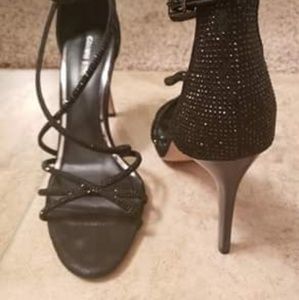 Black Sparkle Heels